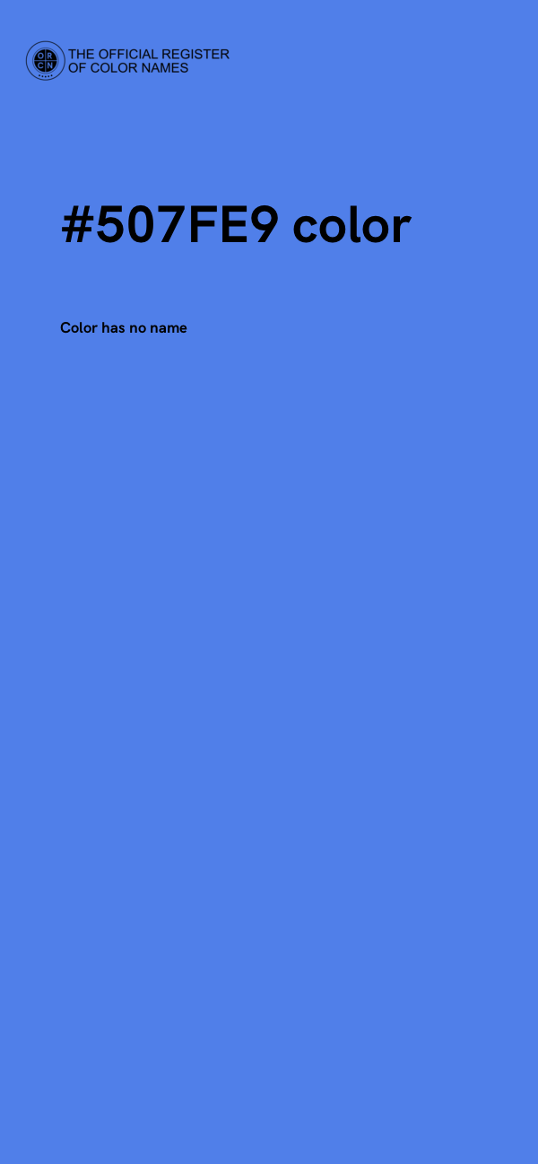 #507FE9 color image