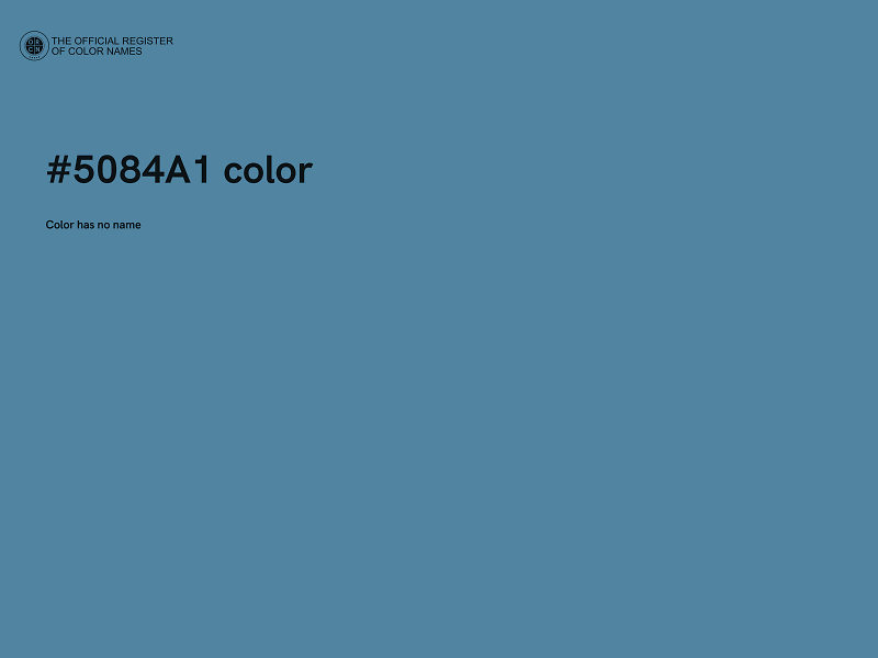 #5084A1 color image