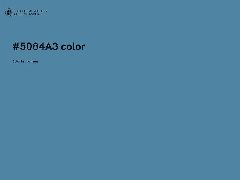 #5084A3 color image