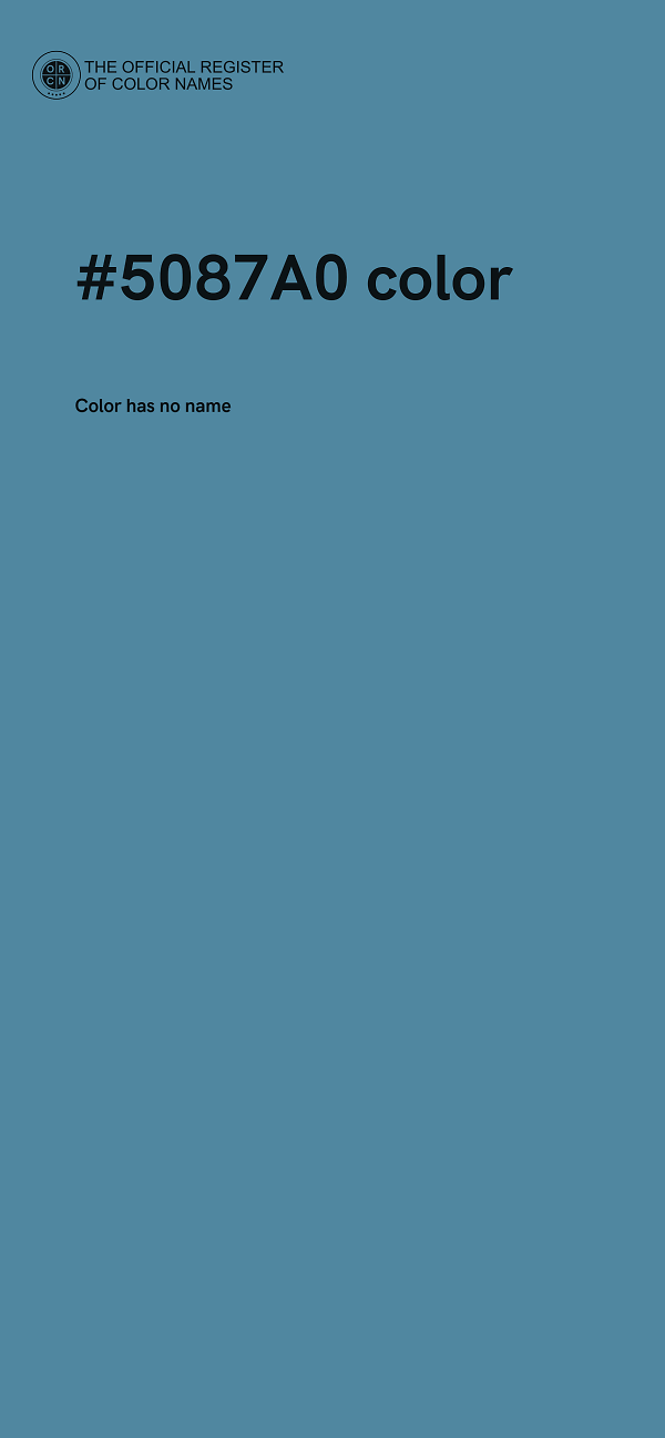 #5087A0 color image