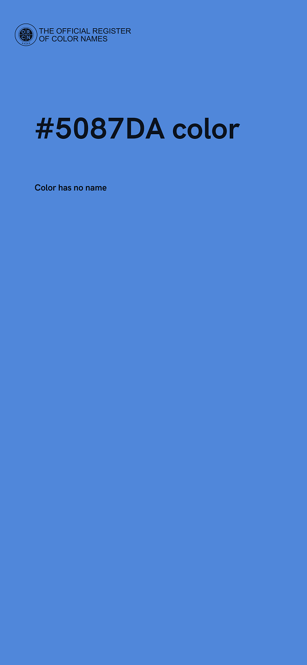 #5087DA color image
