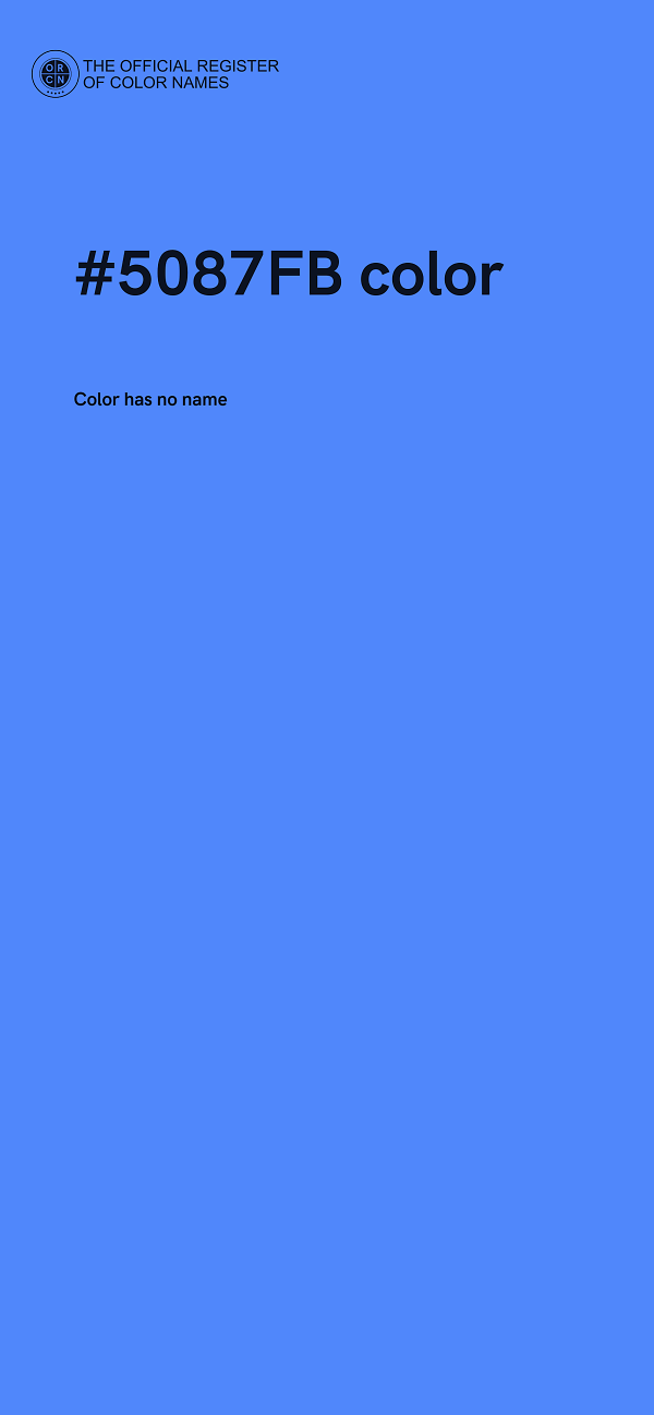 #5087FB color image