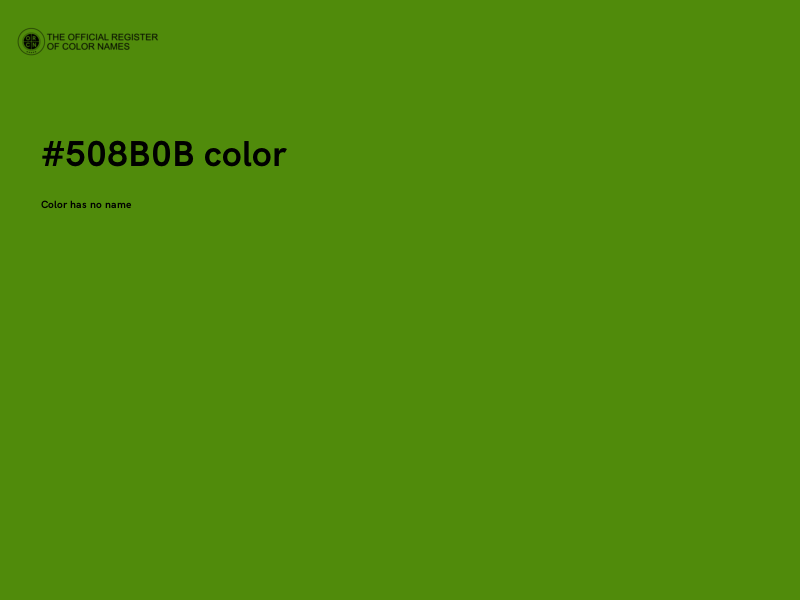 #508B0B color image
