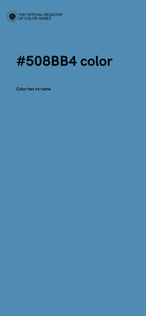 #508BB4 color image