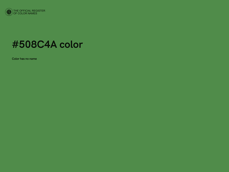 #508C4A color image