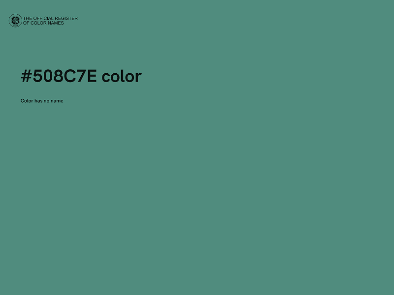 #508C7E color image