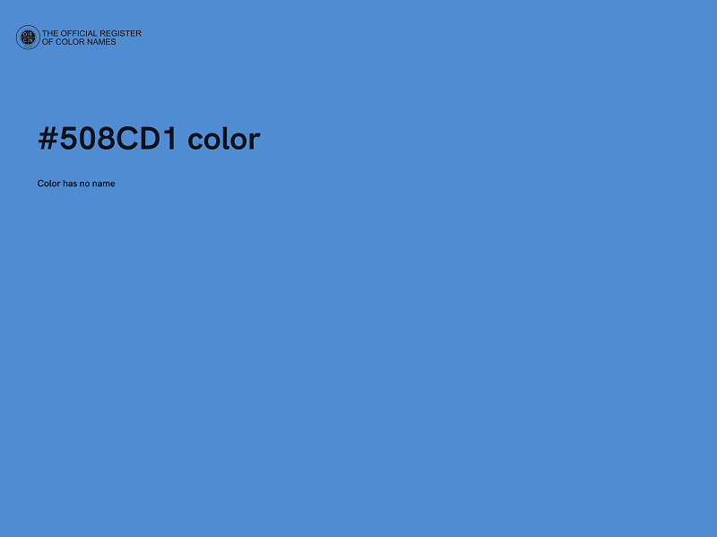 #508CD1 color image