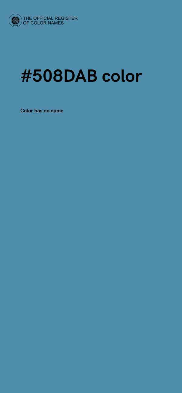 #508DAB color image