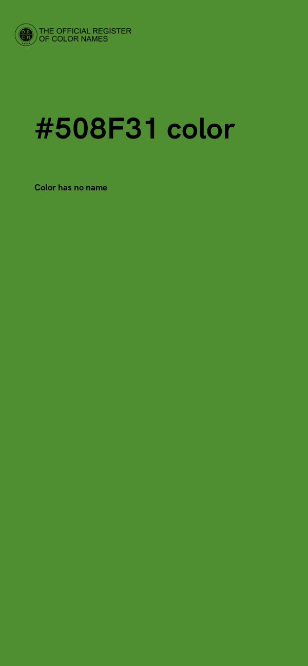 #508F31 color image
