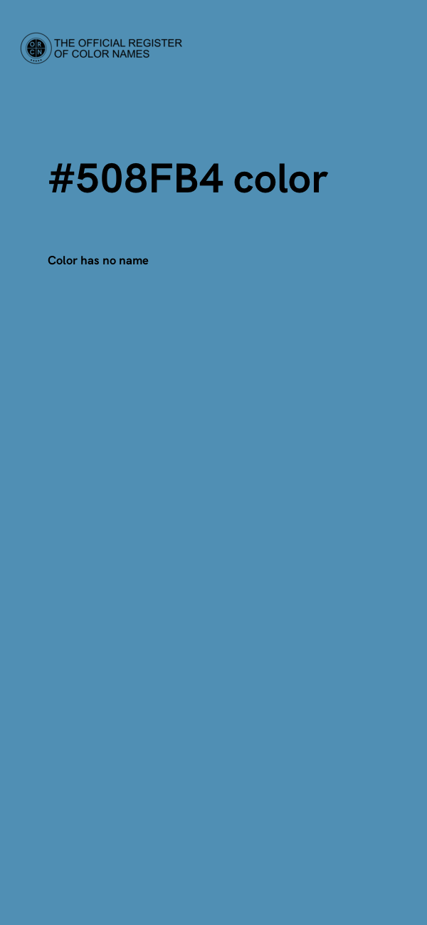 #508FB4 color image