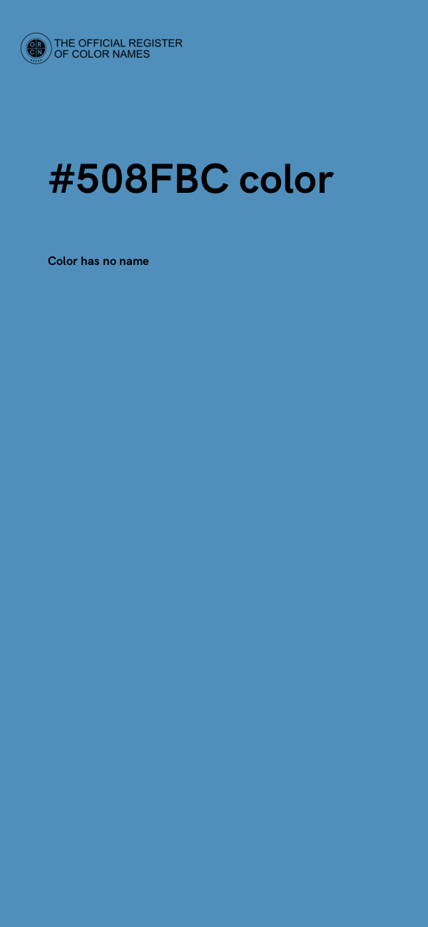 #508FBC color image