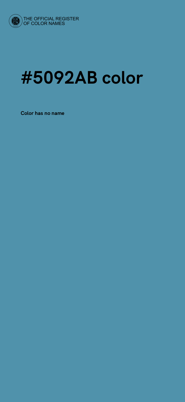 #5092AB color image
