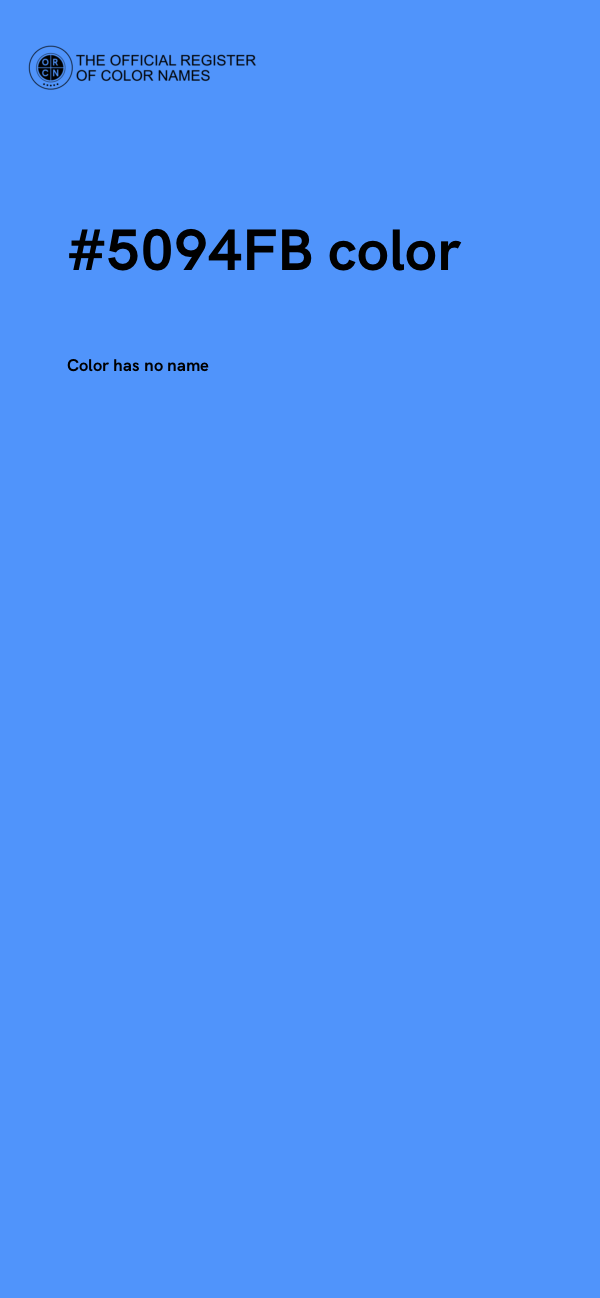 #5094FB color image