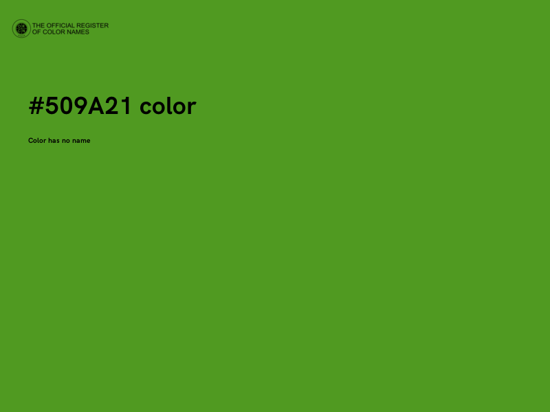 #509A21 color image