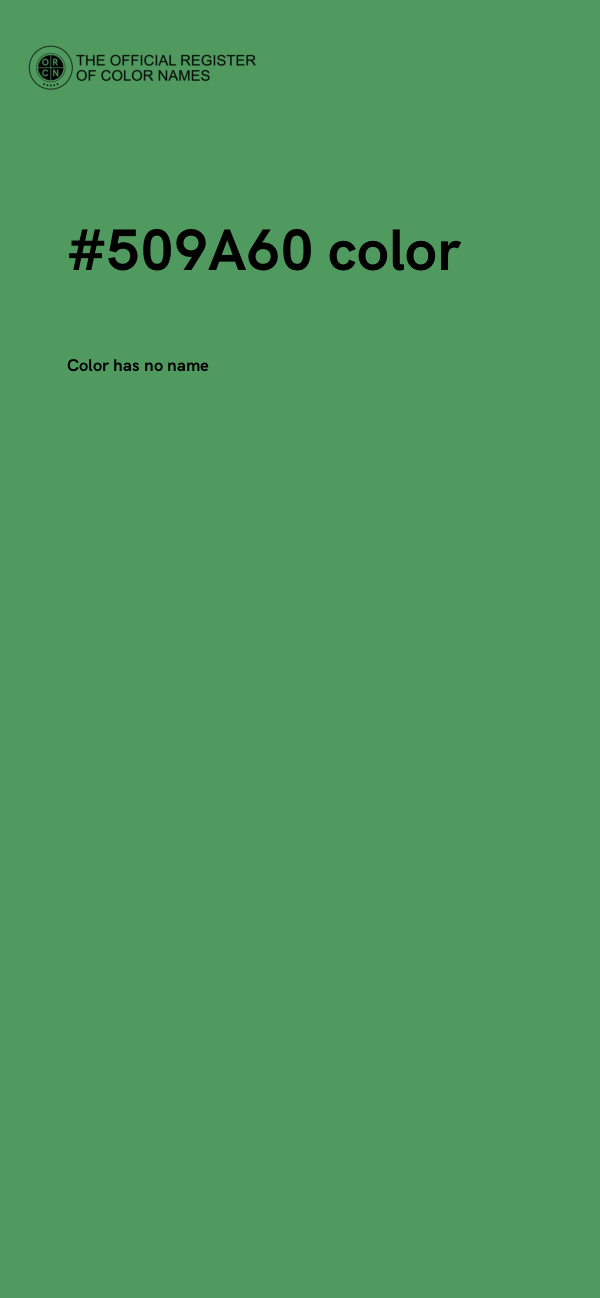 #509A60 color image