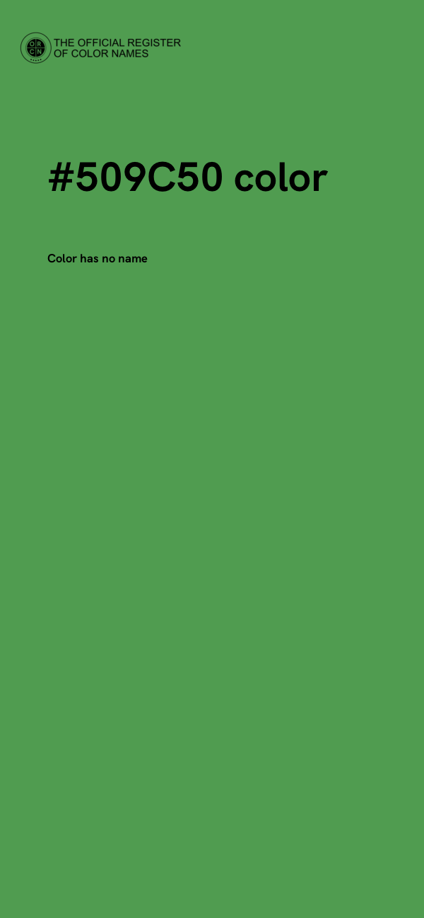 #509C50 color image
