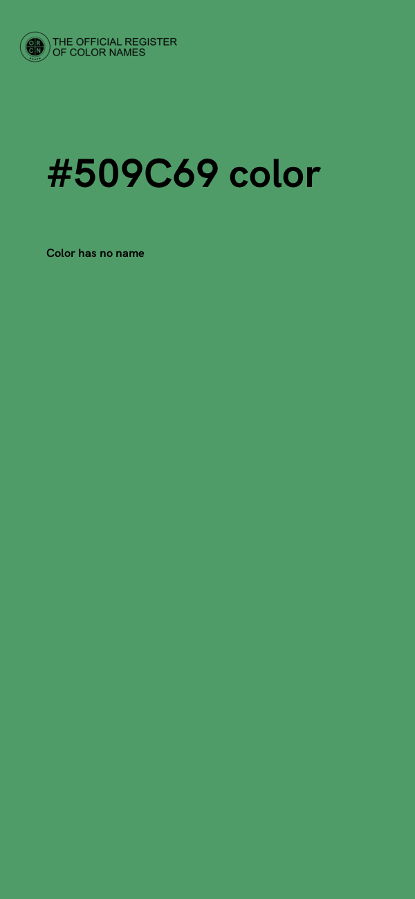 #509C69 color image