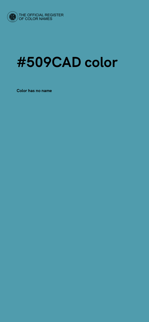 #509CAD color image