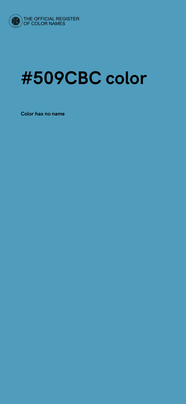 #509CBC color image