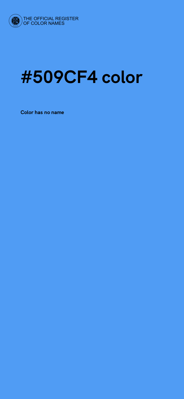 #509CF4 color image