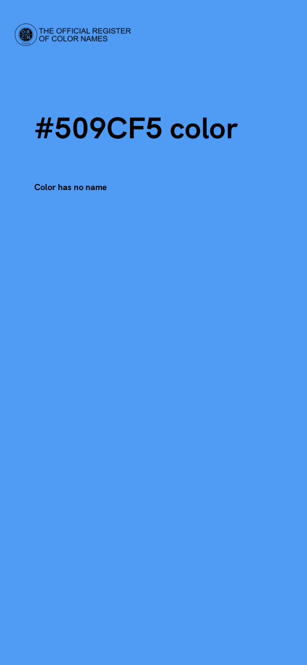 #509CF5 color image