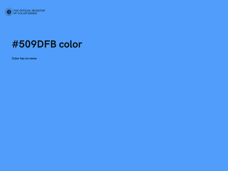 #509DFB color image