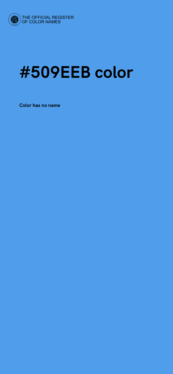 #509EEB color image