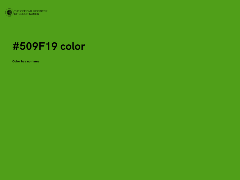#509F19 color image