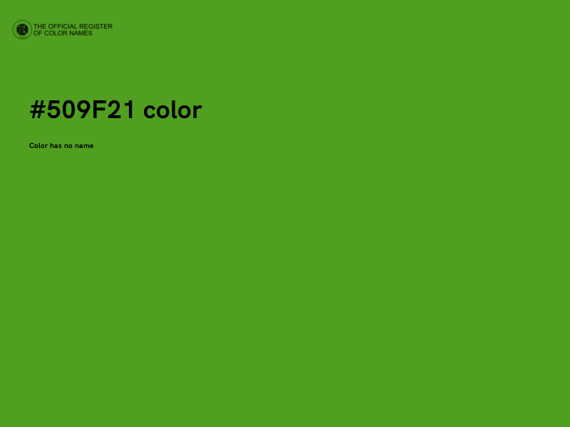#509F21 color image