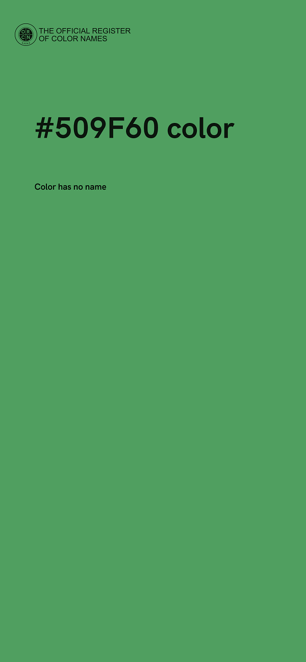 #509F60 color image