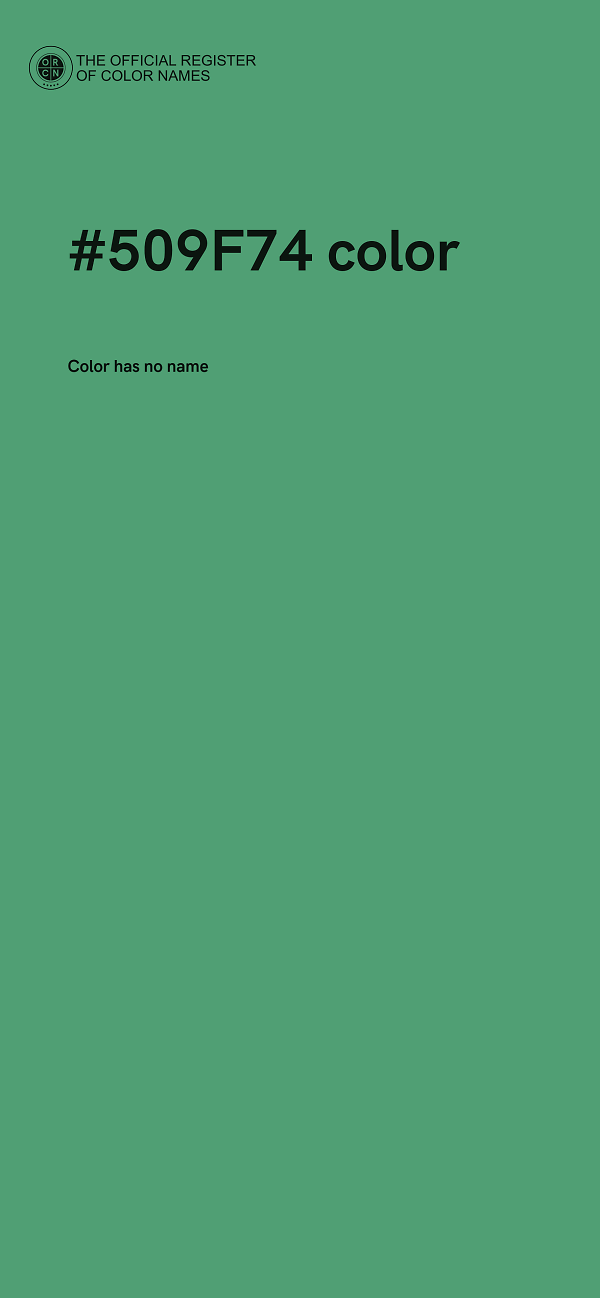 #509F74 color image