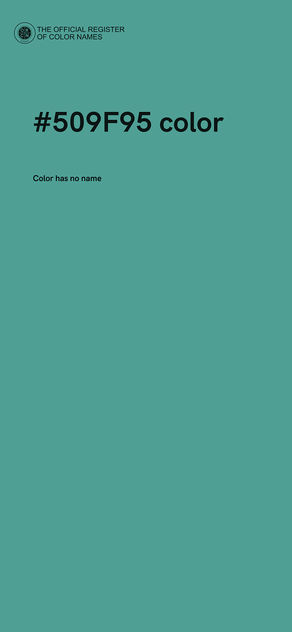 #509F95 color image