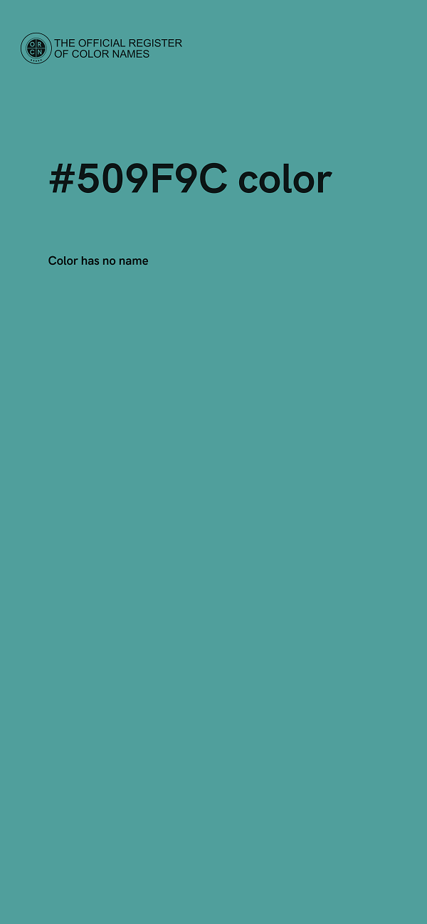 #509F9C color image