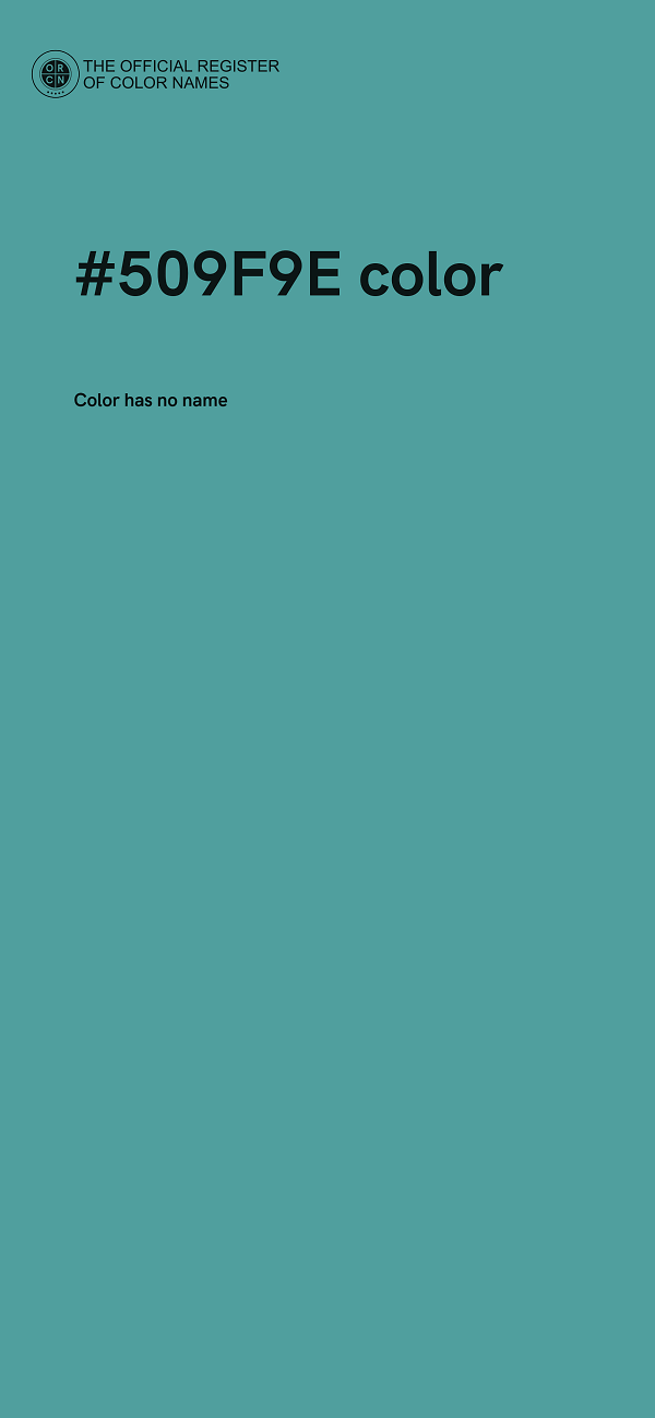 #509F9E color image