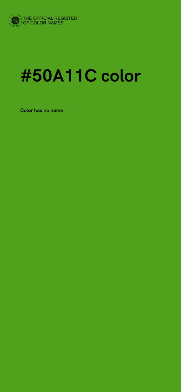#50A11C color image