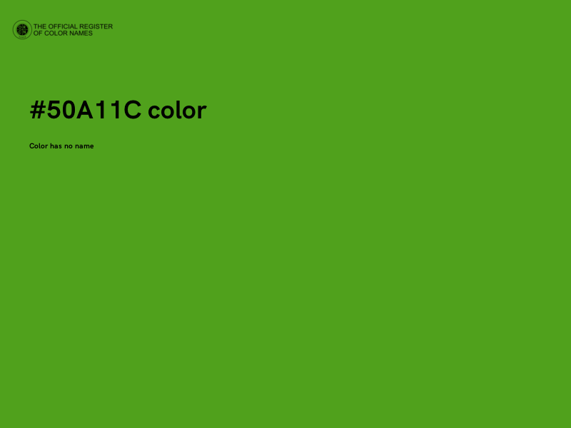 #50A11C color image