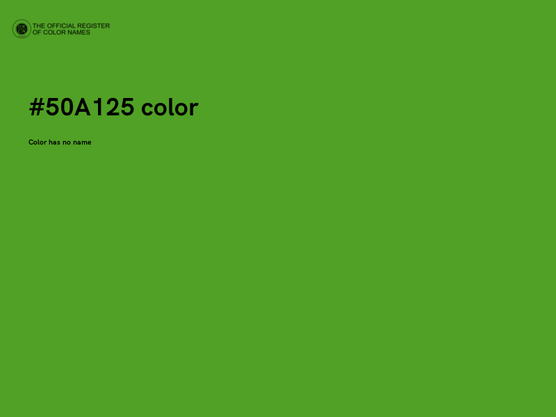 #50A125 color image