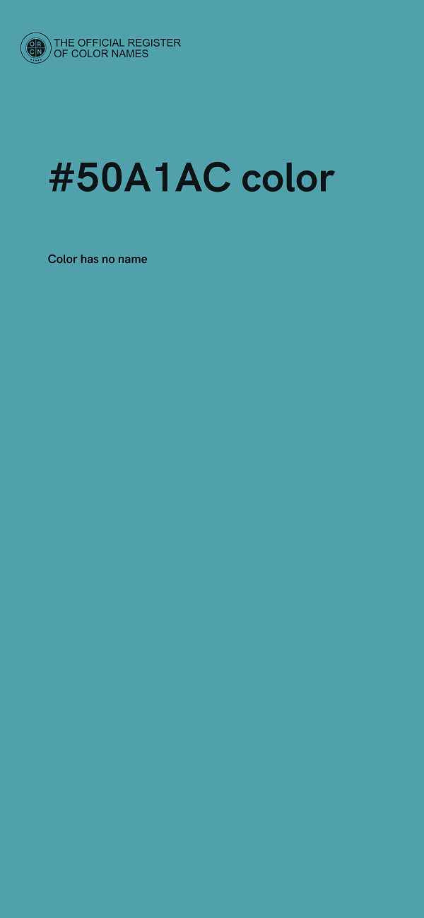 #50A1AC color image