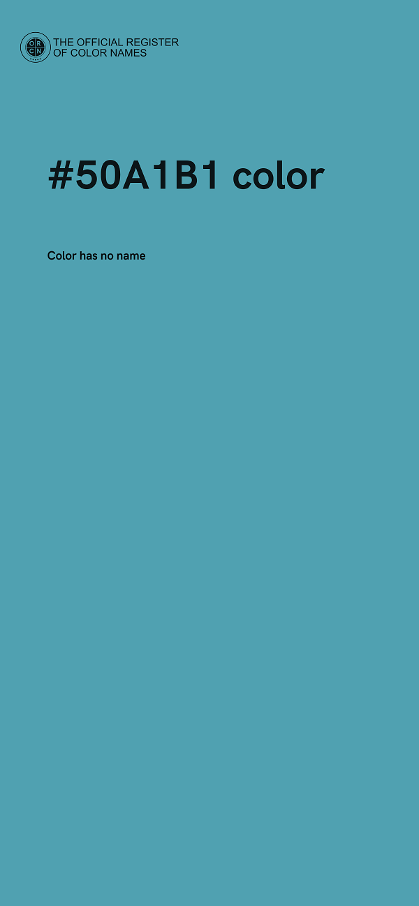 #50A1B1 color image