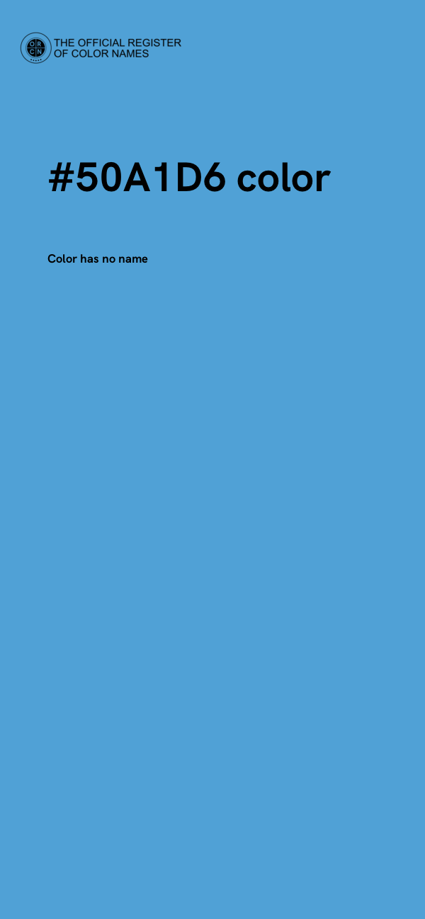 #50A1D6 color image