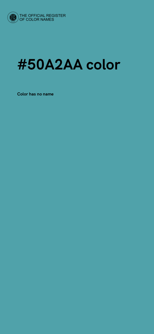 #50A2AA color image