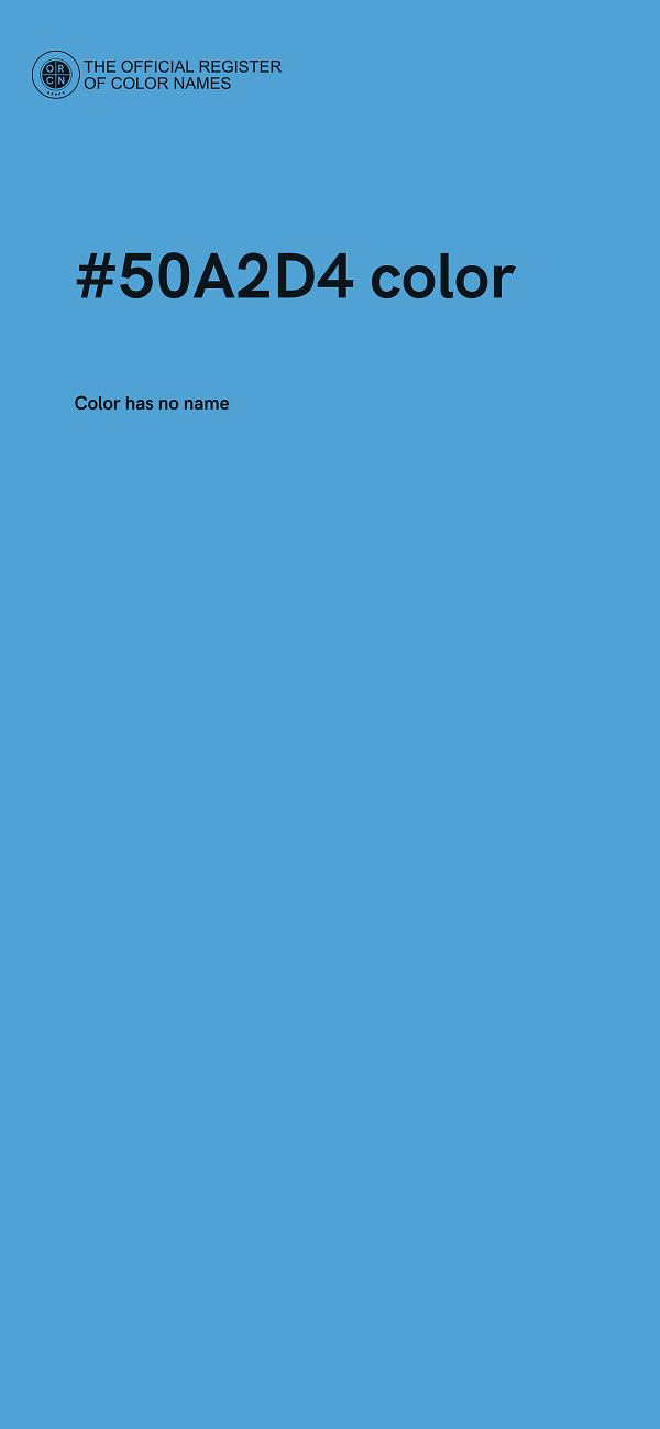 #50A2D4 color image