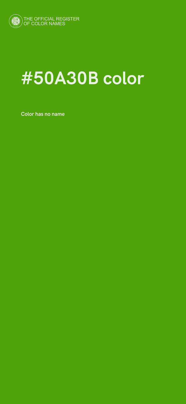 #50A30B color image
