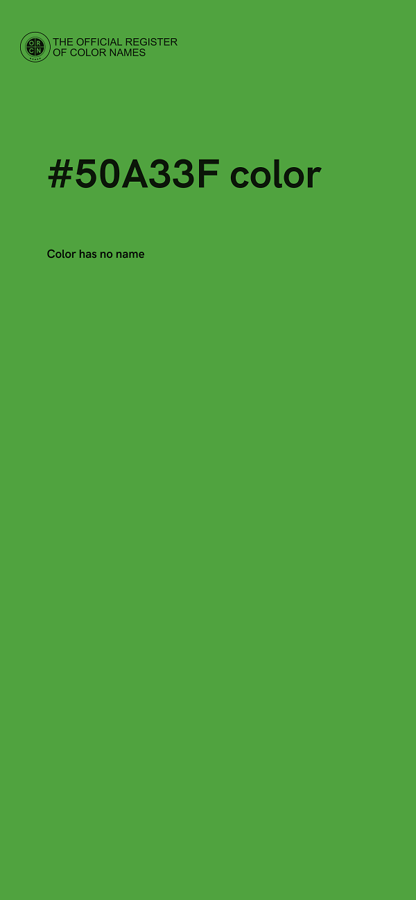 #50A33F color image