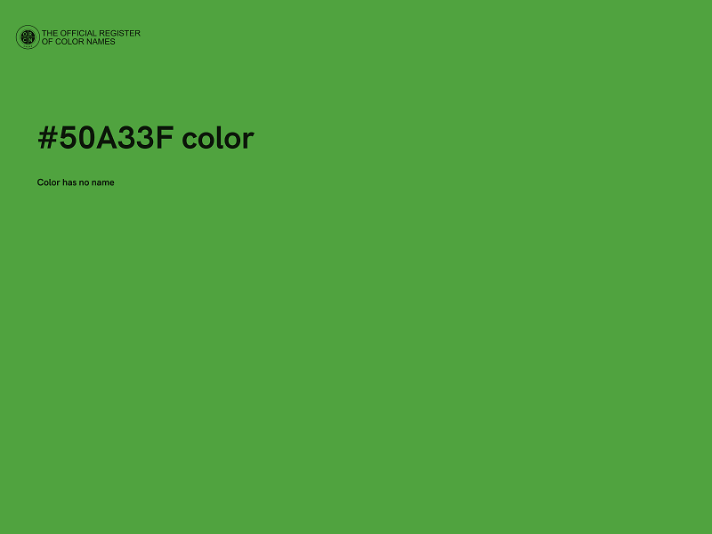 #50A33F color image