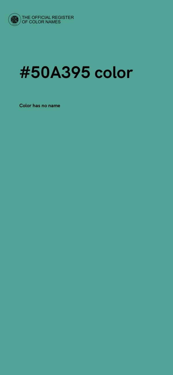 #50A395 color image