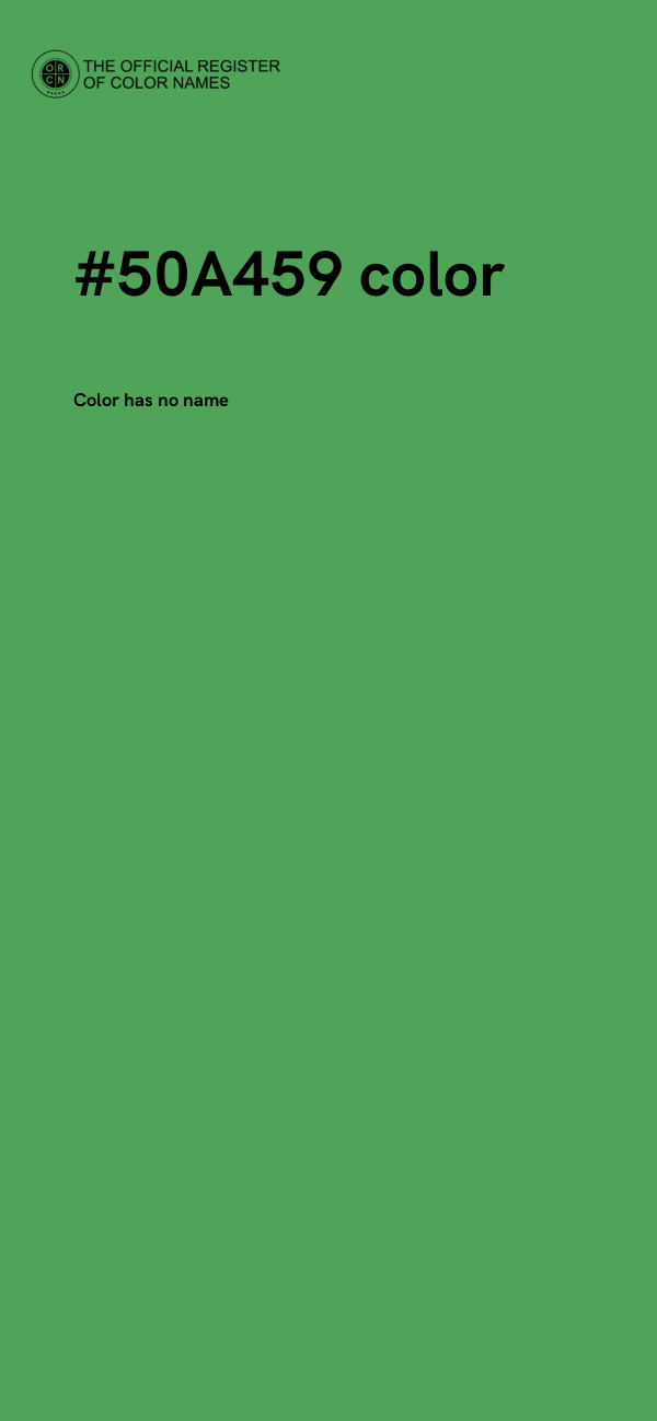 #50A459 color image