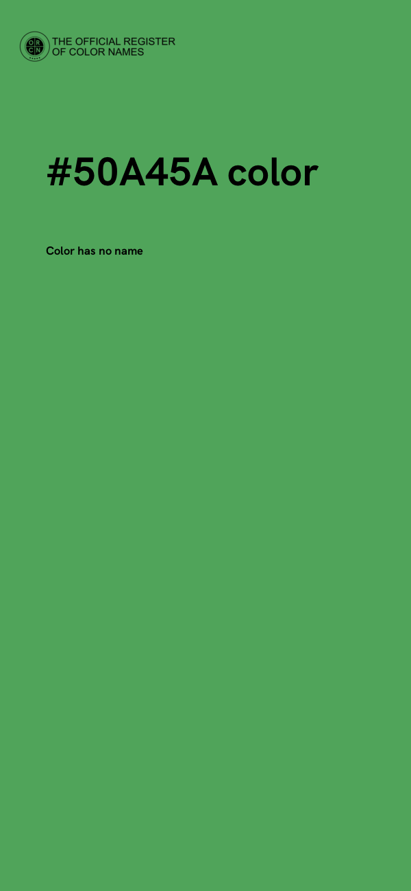#50A45A color image