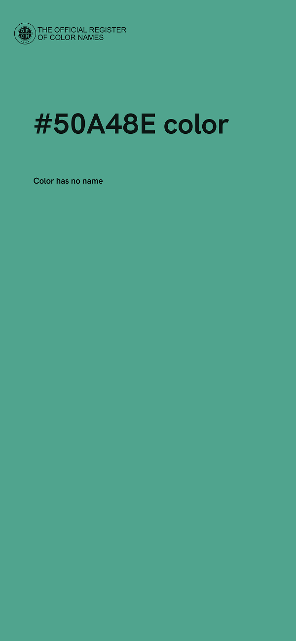 #50A48E color image
