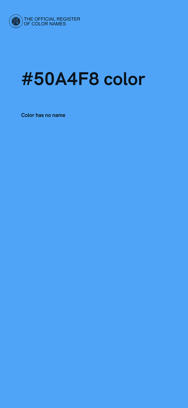 #50A4F8 color image